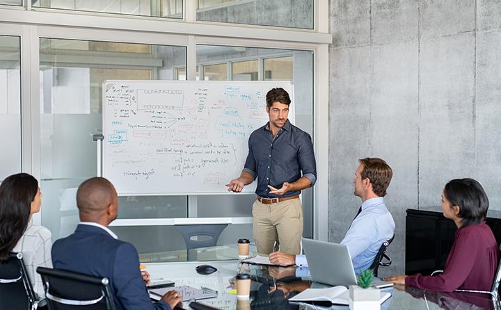 Image of professionals in business meeting